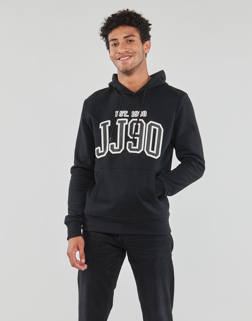 Jack & Jones - JJCEMB SWEAT HOOD - Noir