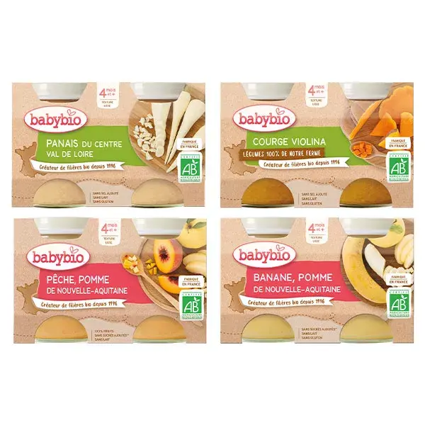 Babybio Pack Petits Pots Début de la Diversification Bio