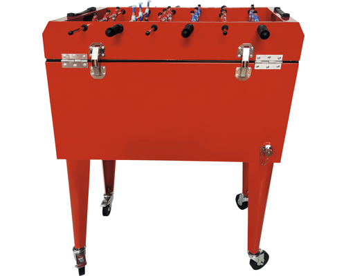 Koelbox axi cooler met tafelvoetbal rood