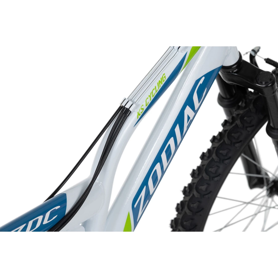 KS Cycling Kinder-Mountainbike 24'' Zodiac RH 38 cm Weiß-Grün