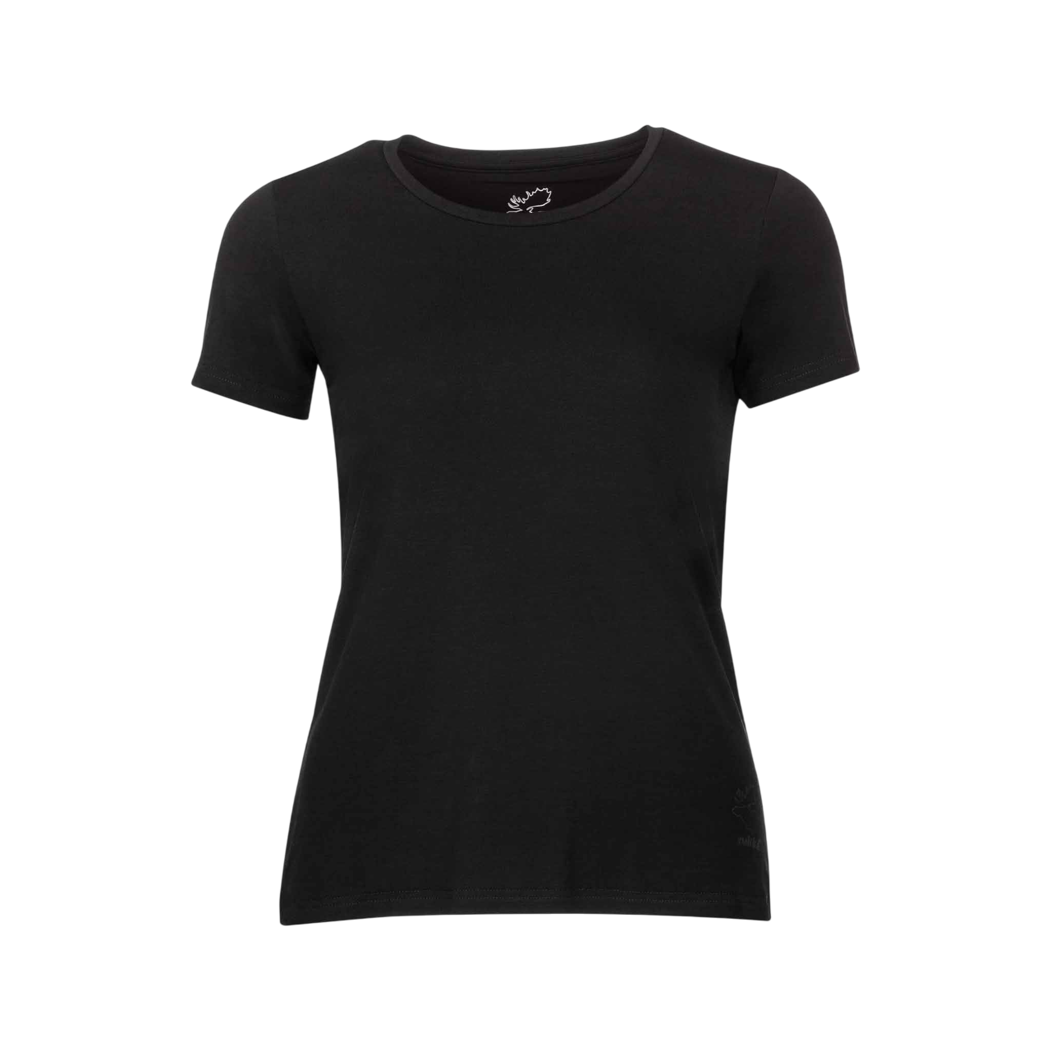 Frauen Kurzarm Shirt Vital Black