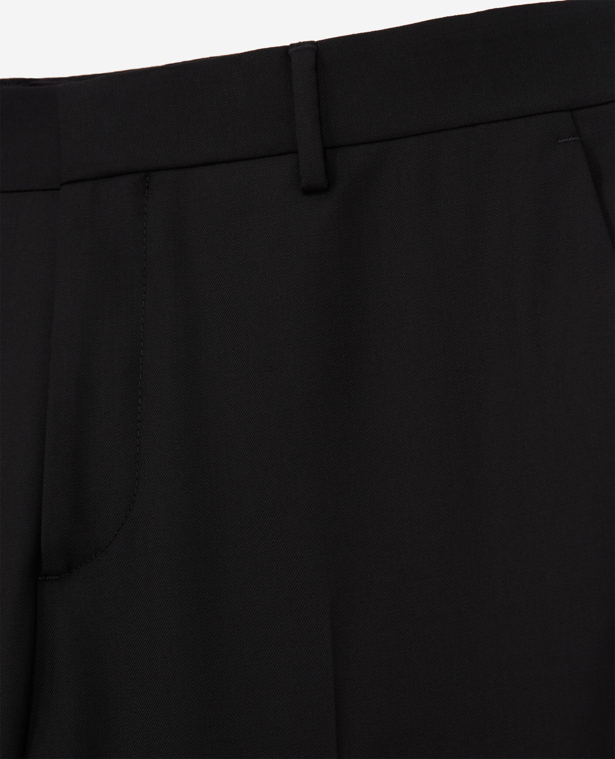 Pantalon de costume en laine noir