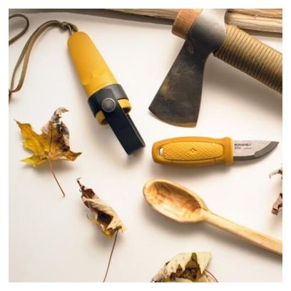 KIT COUTEAU   ALLUME FEU MORAKNIV ELDRIS KIT JAUNE