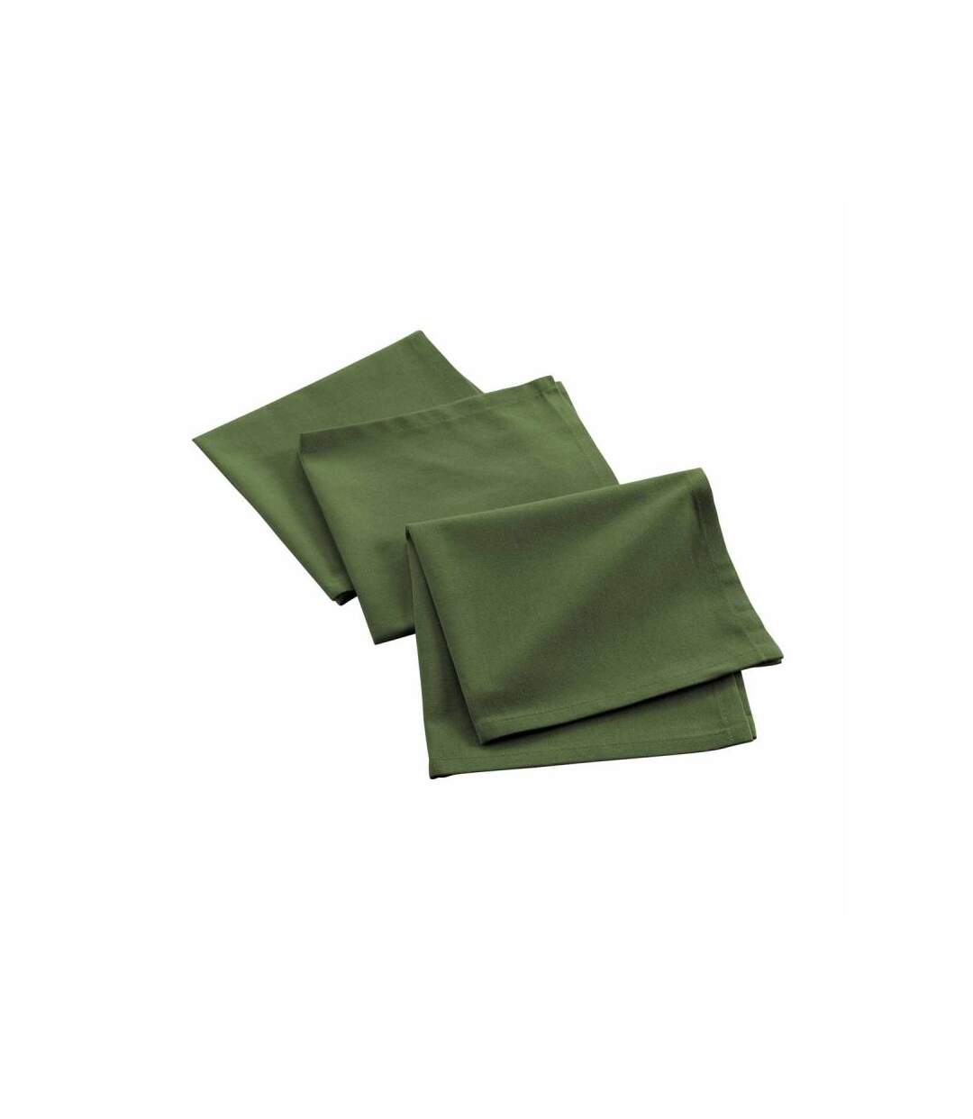 Lot de 3 Serviettes de Table Mistral 40x40cm Vert