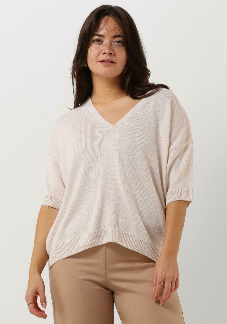 KNIT-TED zand knit-ted trui dewy