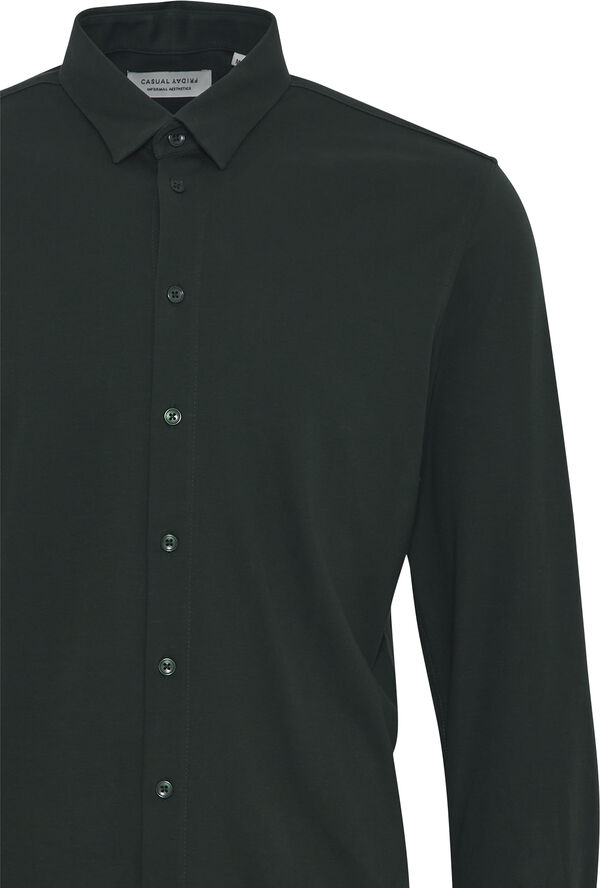 Casual Friday CFARTHUR LS BU jersey shirt Darkest spruce