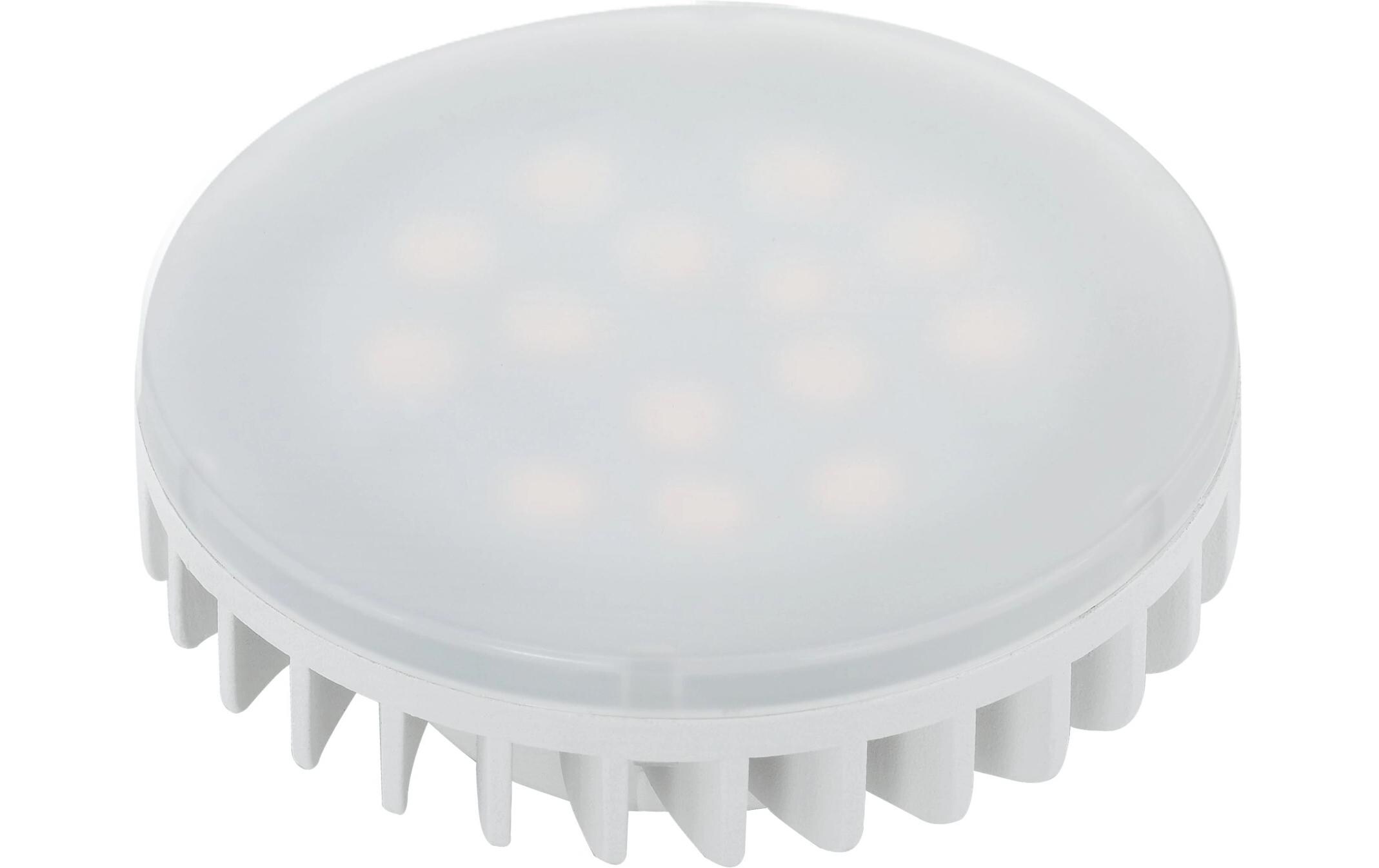 Lampe 4.9 W GX53 WarmweissLED-Leuchtmittel aus weiss satiniertem Kunststoff