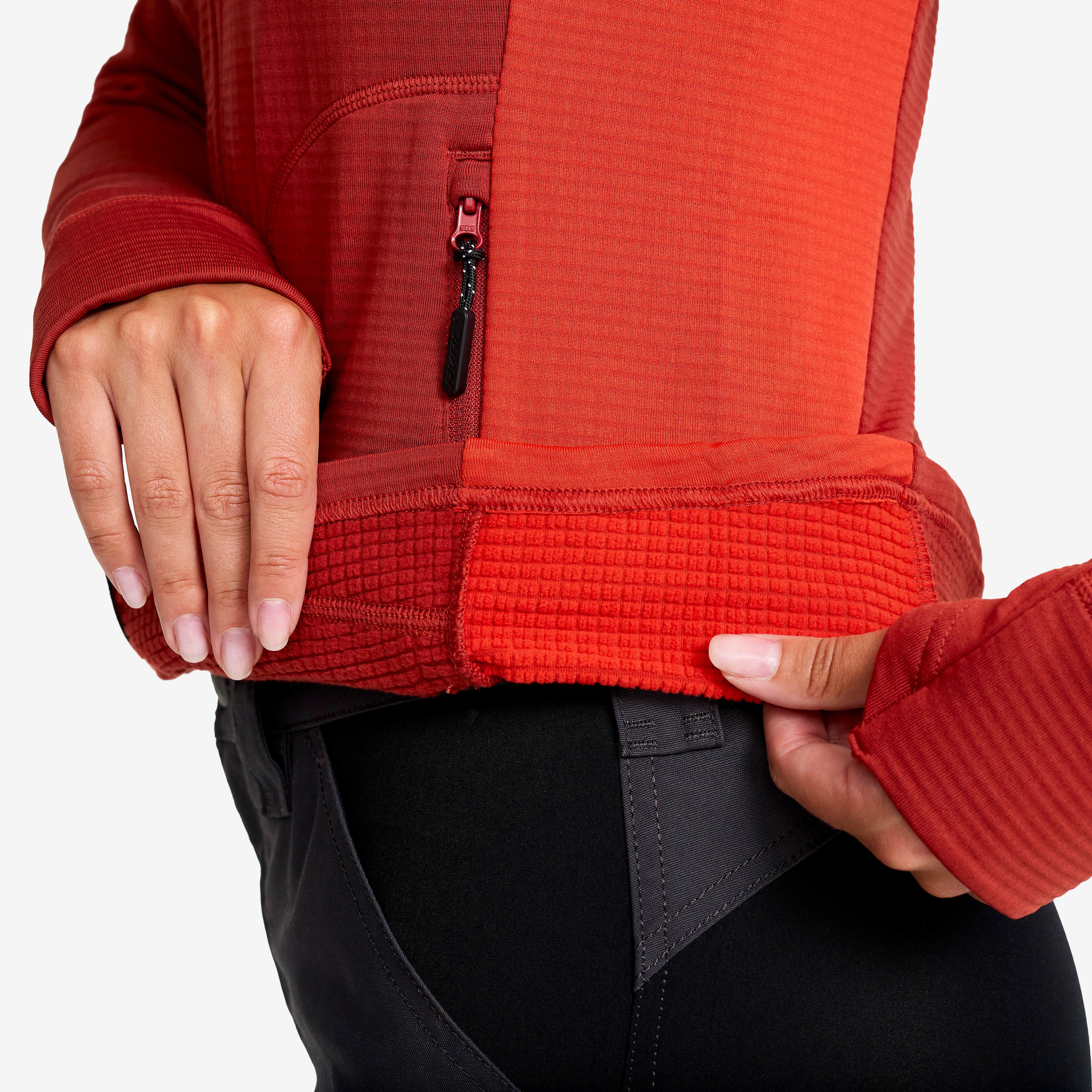 Waffle Full-zip Fleece  Dame Bossa Nova