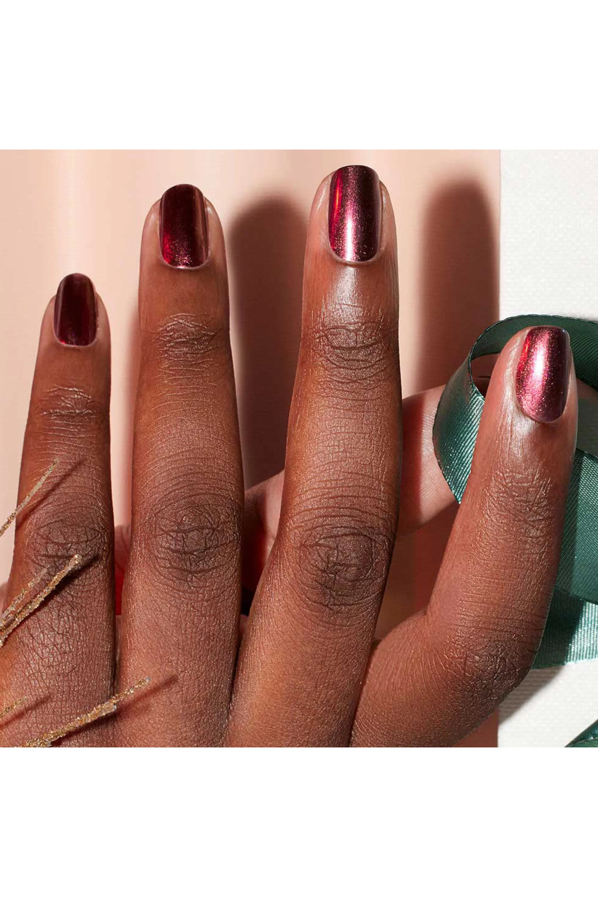 Manucurist Coffret Holiday de 3 vernis Green Flash + paillettes-400 g