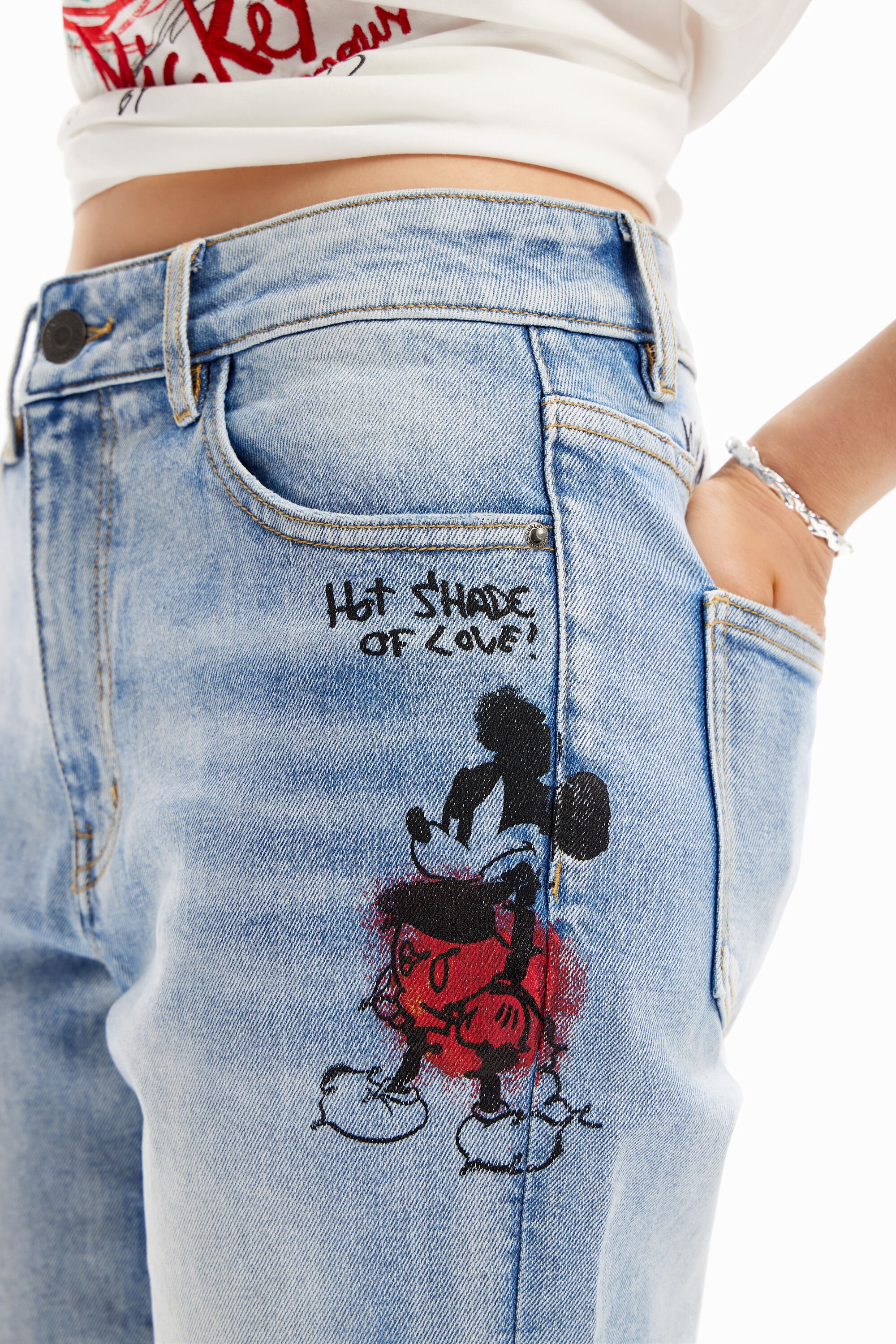 Jean droit Mickey Mouse