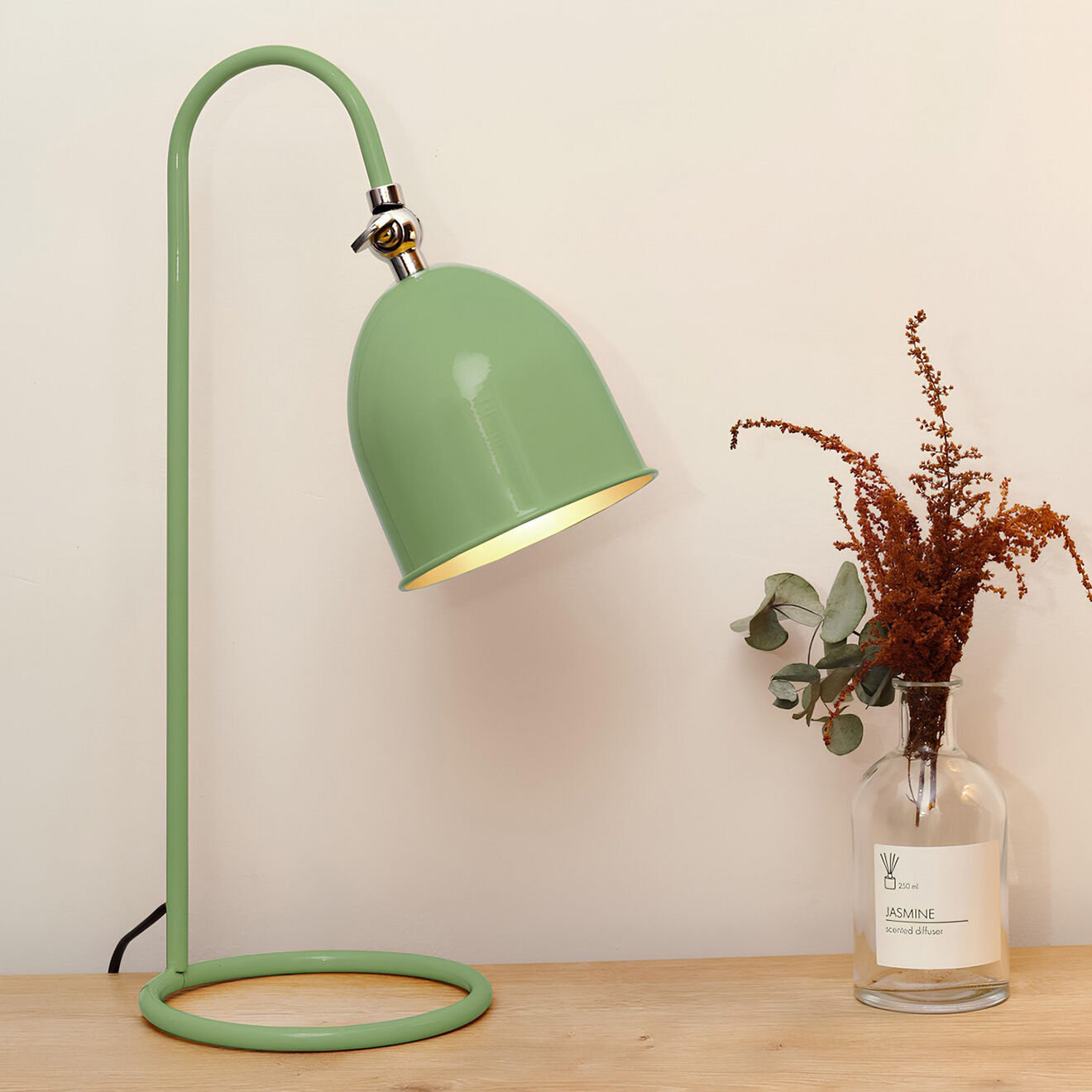 Sheen Lampe de table Yan?k verte - 39x11 cm