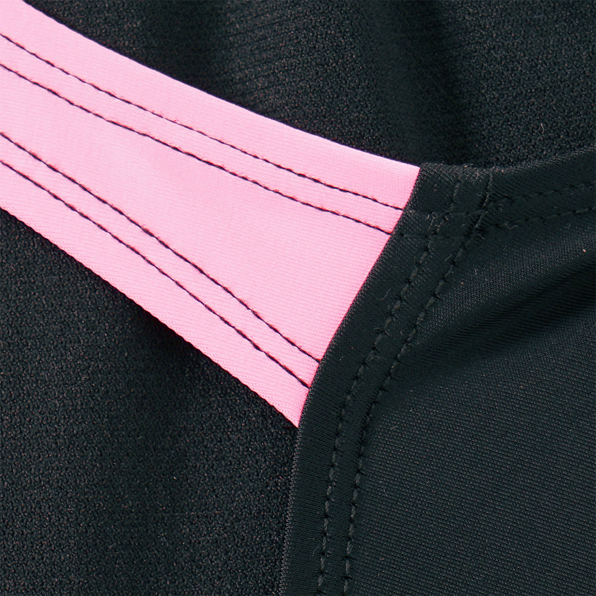 Mädchen Badeanzug schwarz / rosa