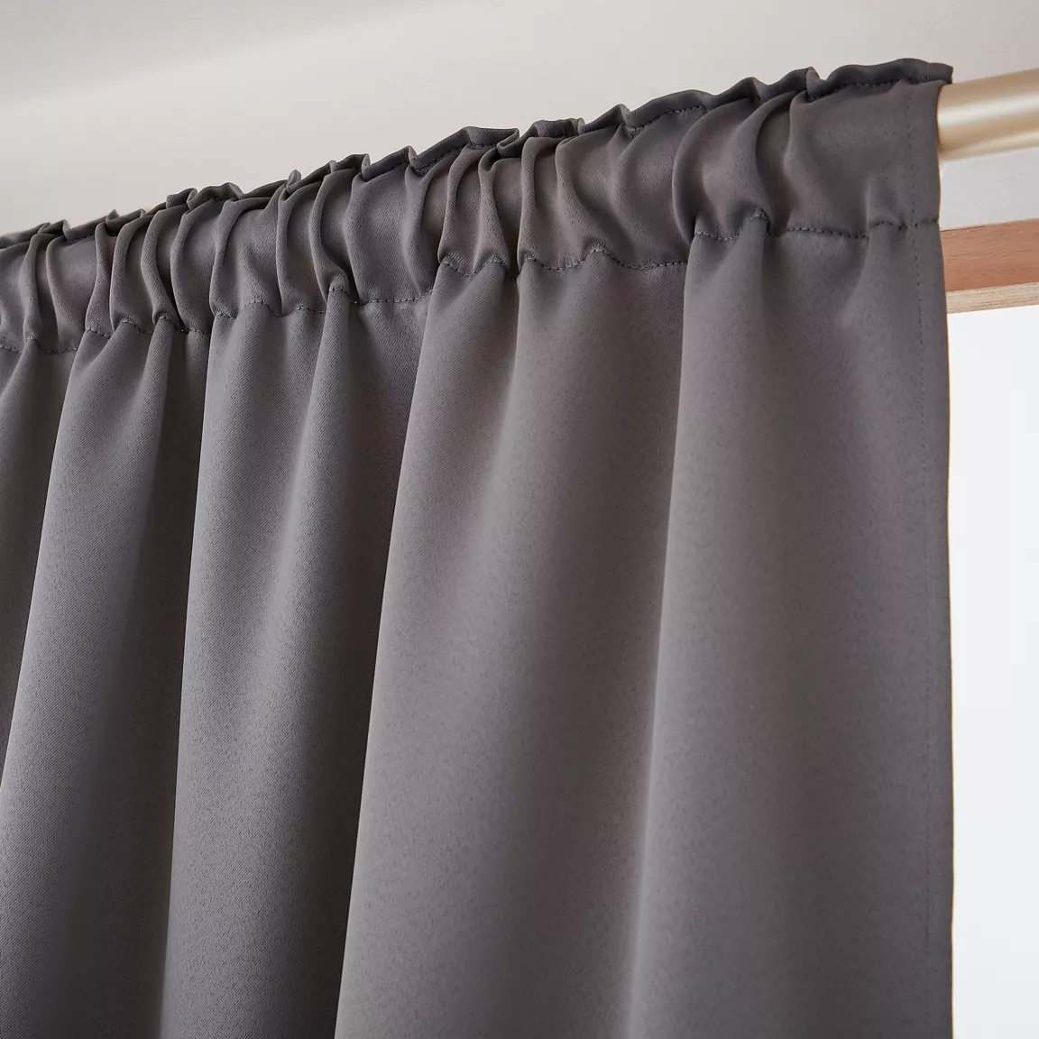 Rideau obscurcissant galon fronceur (140 x 260 cm) Dark Gris anthracite