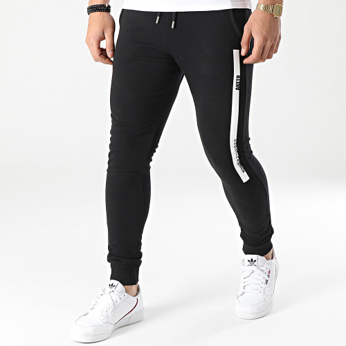 Pantalon Jogging M. Bourbier Noir Blanc