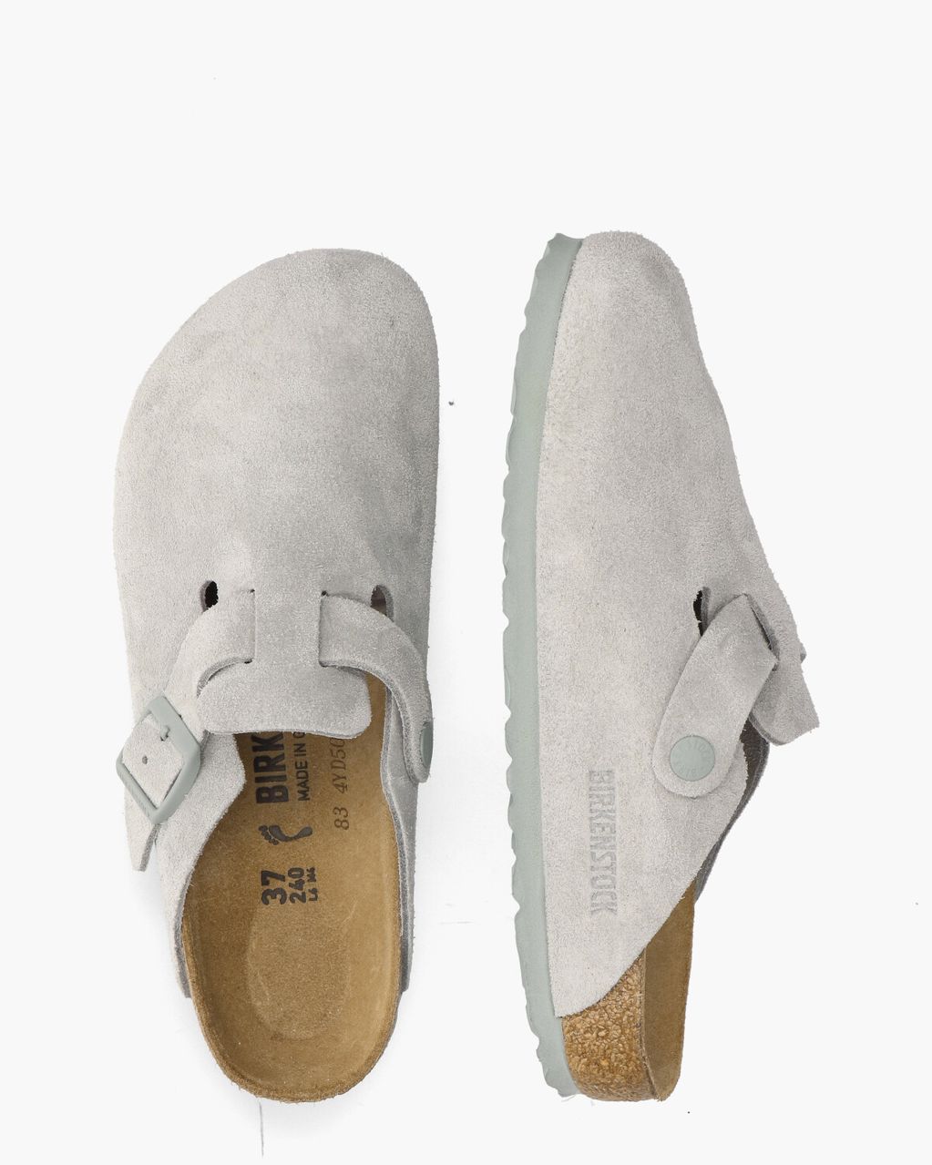 Birkenstock Boston Lichtgroen Damesslippers
