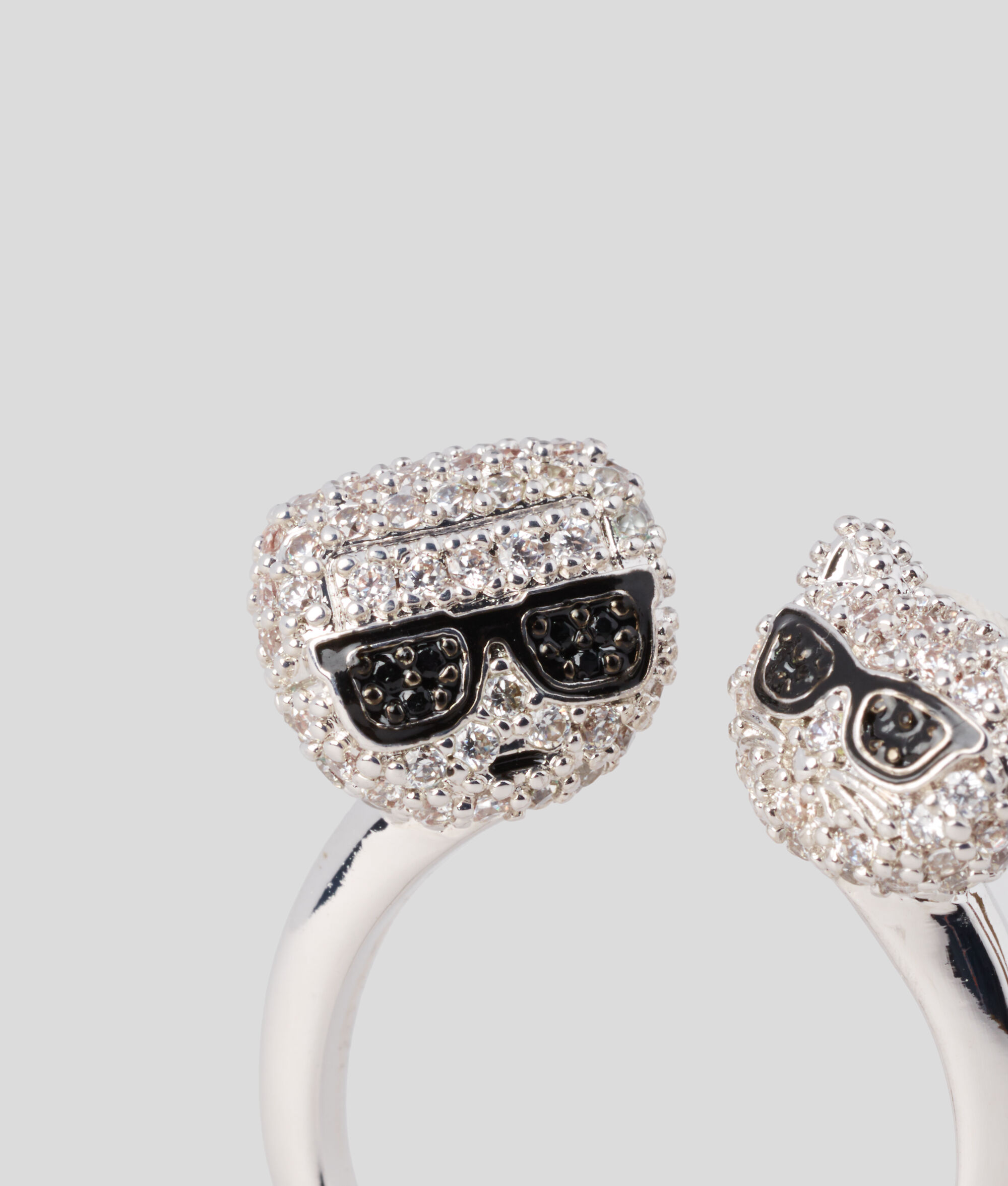 BAGUE K/IKONIK PAVÉE KARL ET CHOUPETTE