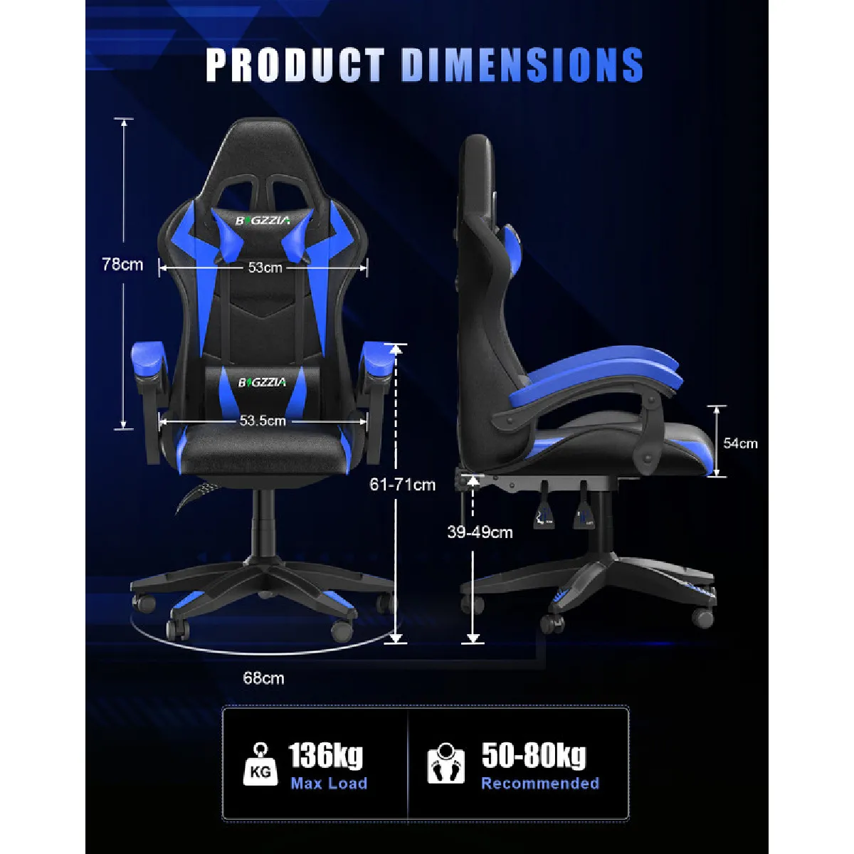 RattanTree Chaise Gaming LED