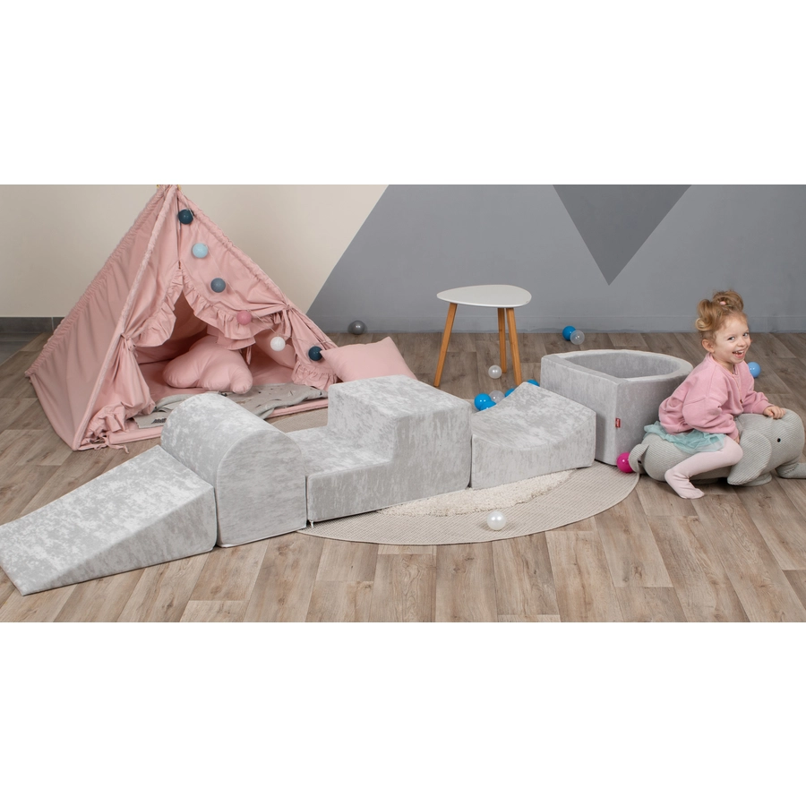knorr toys® Spielblöcke soft - Grey grau