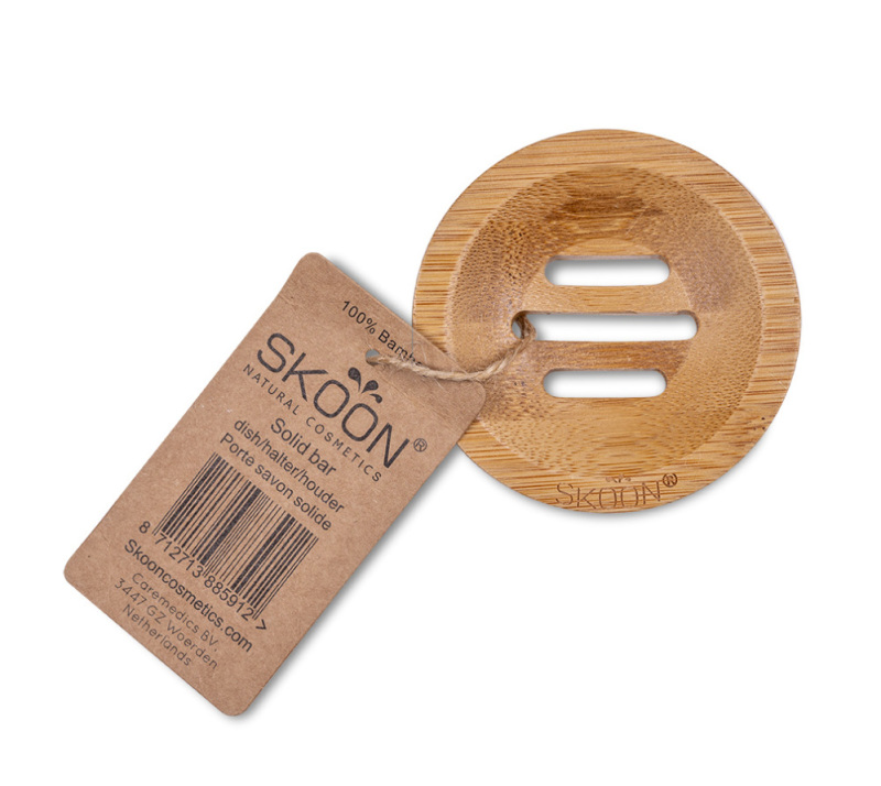 skoon Bamboe solid bar houder rond 1st