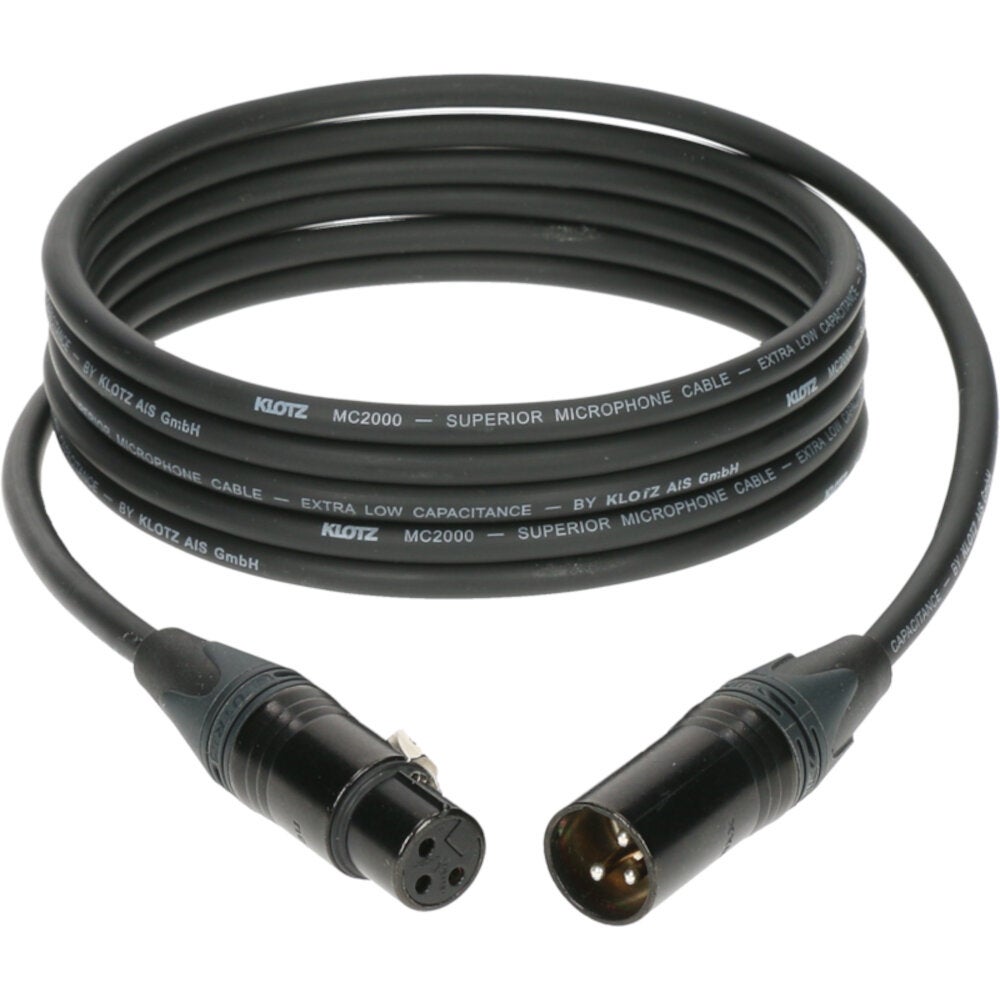 Klotz M2FM1-0060 M2 touring-grade microfoonkabel met Neutrik XLR 60cm