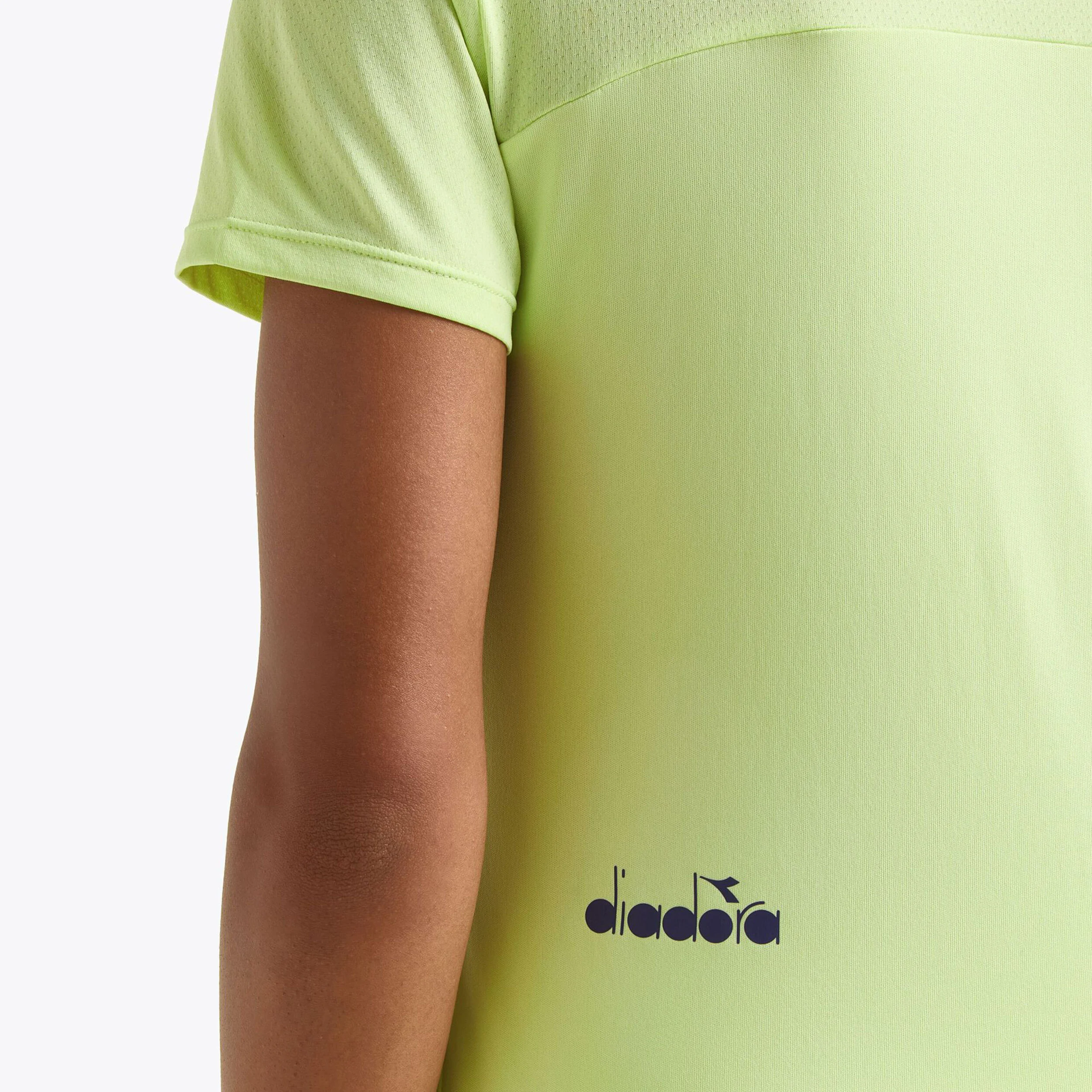 Diadora L. Short Sleeve T-shirt Femmes - Jaune Lemon