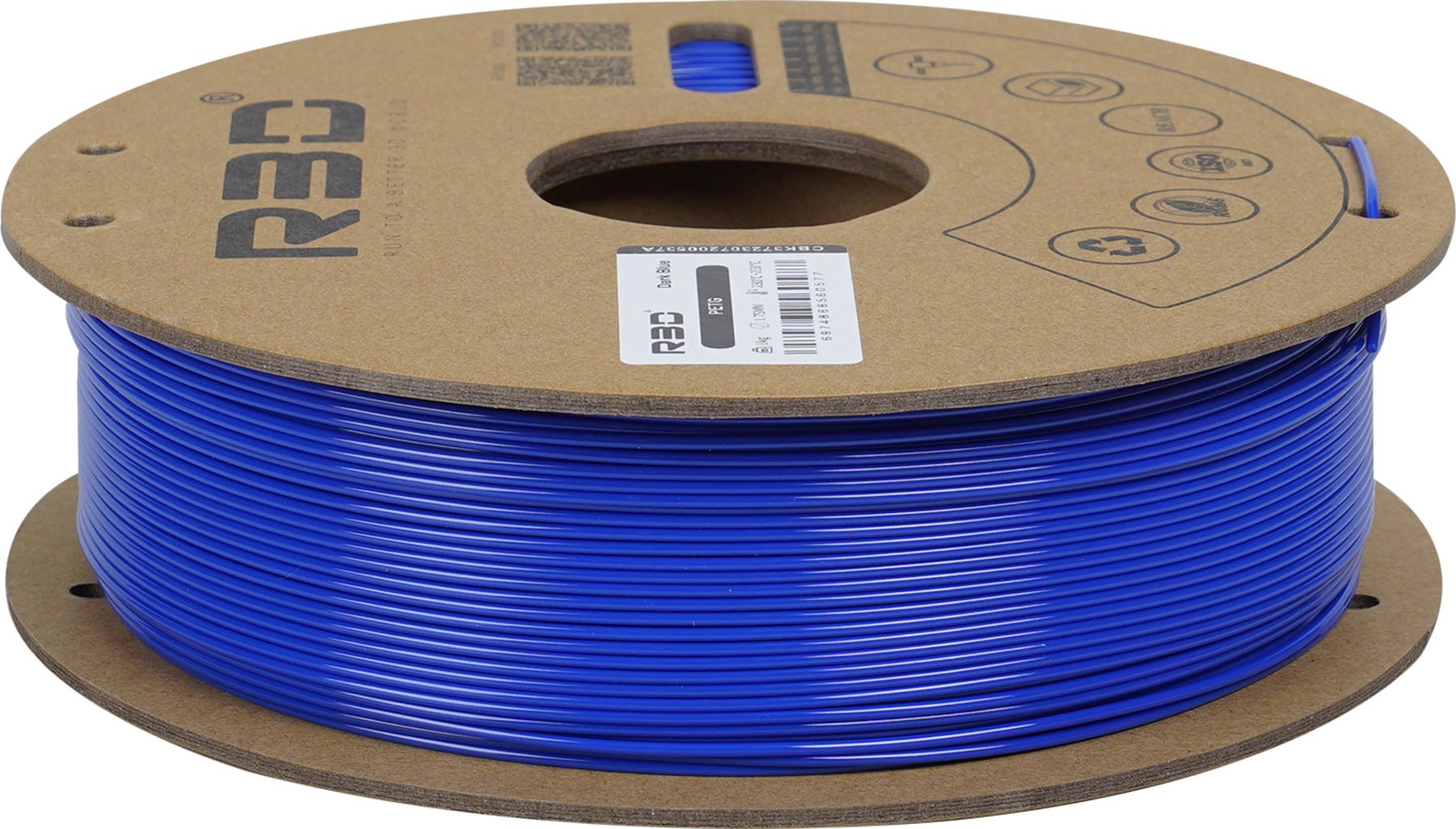 R3D  PETG Dark Blue, 1.75 mm / 1000 g    Günstiges PETG-Filament in Dunkelblau