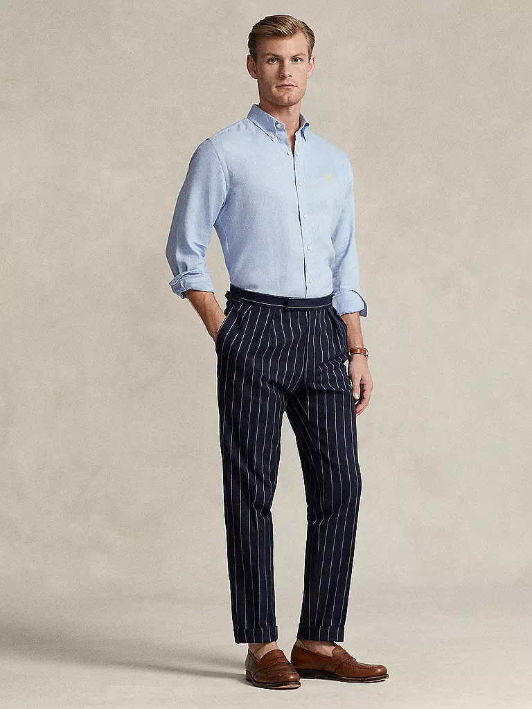 POLO RALPH LAUREN Leinenhemd hellblau