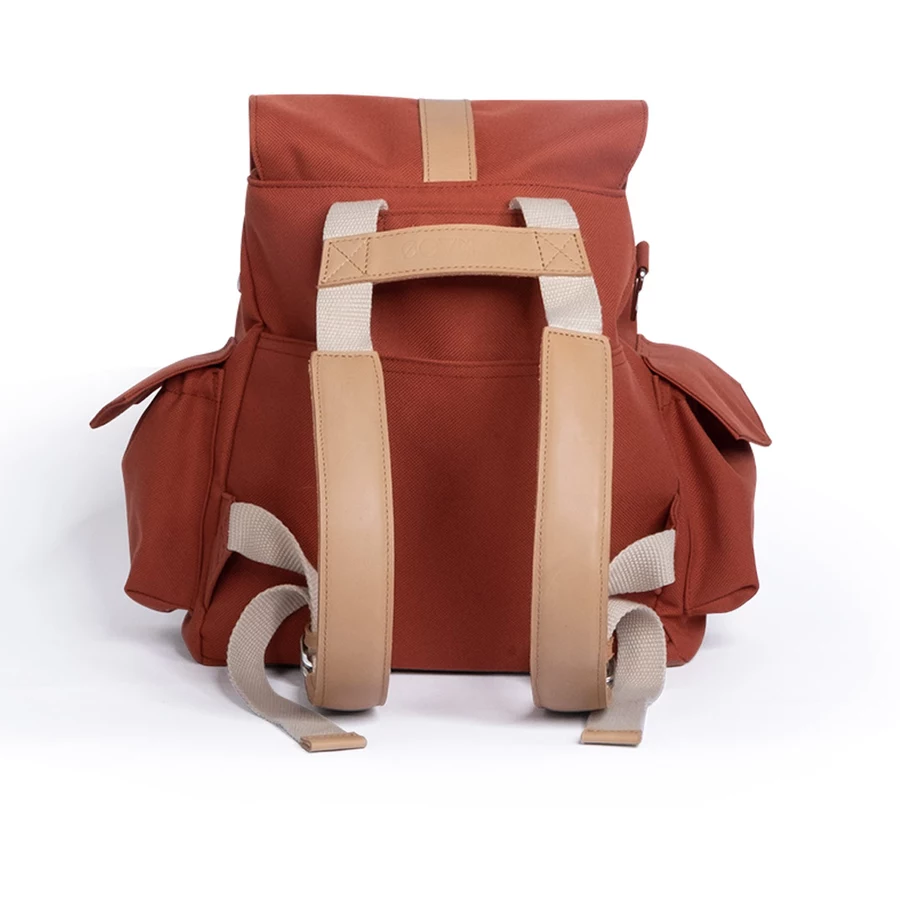 KAOS Wickelrucksack Ransel terracotta  natur