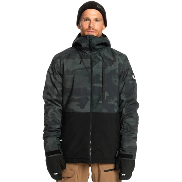 Veste snowboard QUIKSILVER MISSION PRT BL SPRAY CAMO TRUE BLACK