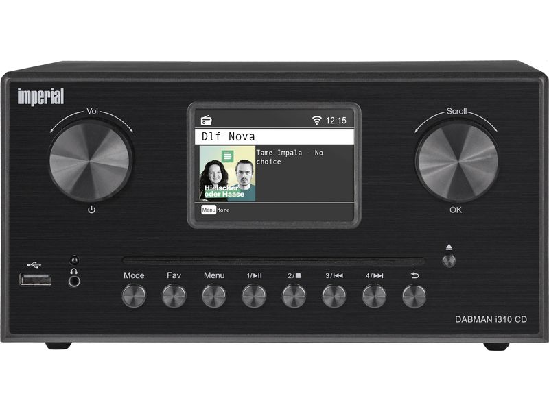Imperial Micro-HiFi Anlage Dabman i310 CD Schwarz Kompaktes HiFi-Micro-System mit DAB /UKW- und Internetradio-Empfang