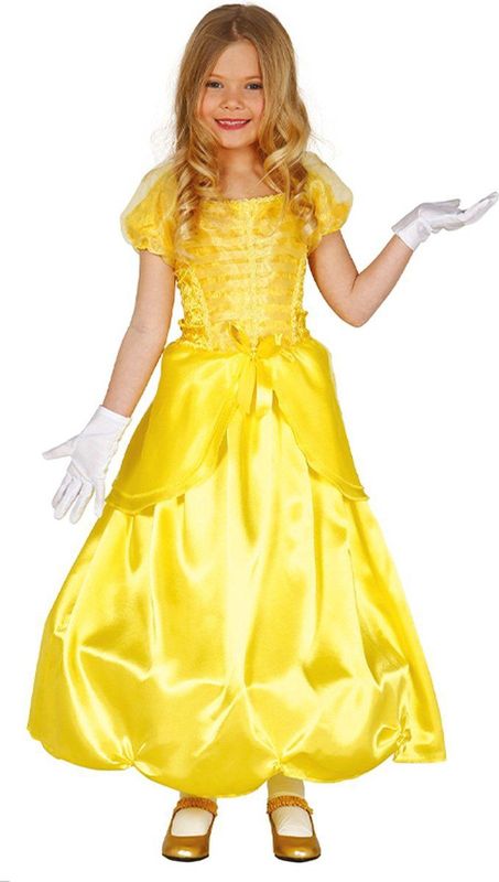Fiestas Guirca - Kinderkostuum - Sprookjes Prinses - Geel - Verkleedkleding