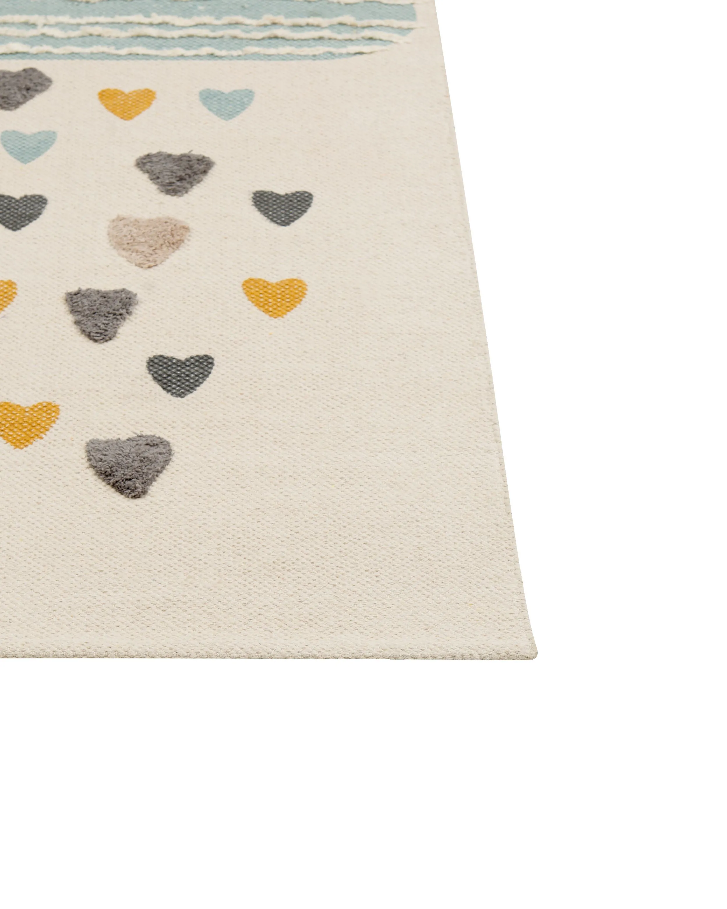 Kindervloerkleed BLANG Beige 80 x 150 cm Katoen