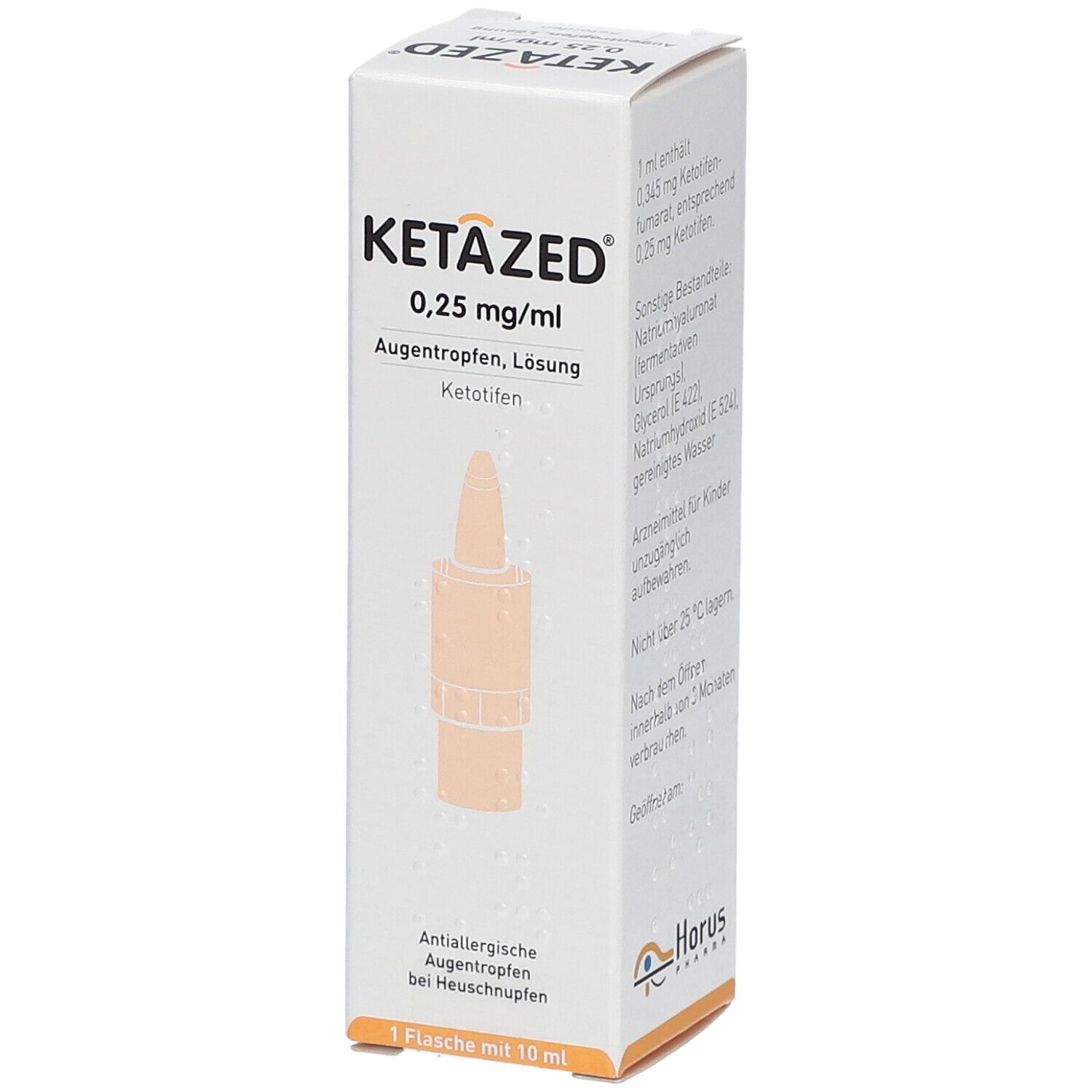 Ketazed® 0,25 mg/ml Augentropfen, Lösung