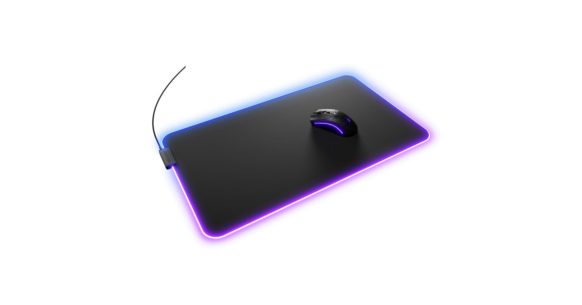 GloriousGMP 2 GLED - XL verlengd gaming muismat  (Zwart, RGB)