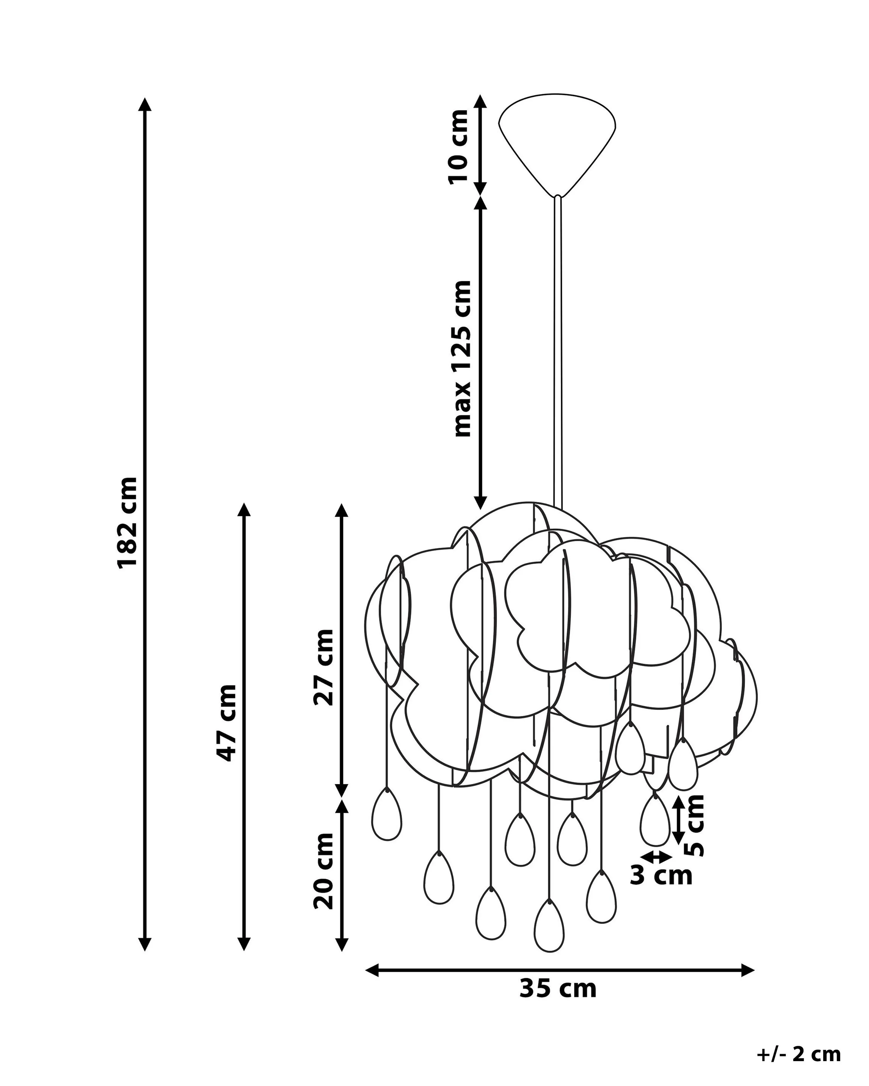 Hanglamp AILENNE Wit