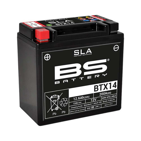 BS Battery - Batterie BTX14 SLA