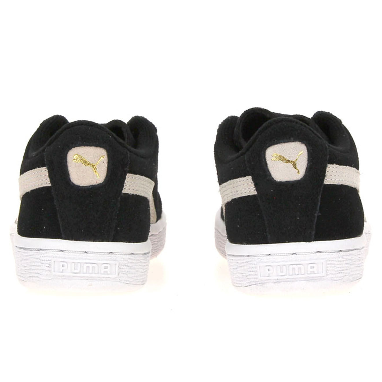 Puma Baskets en Velours de Cuir à lacets noires