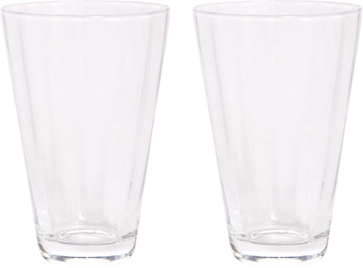 OYOY Living Design Yuka Groove Glas - Pakke med 2 Klar