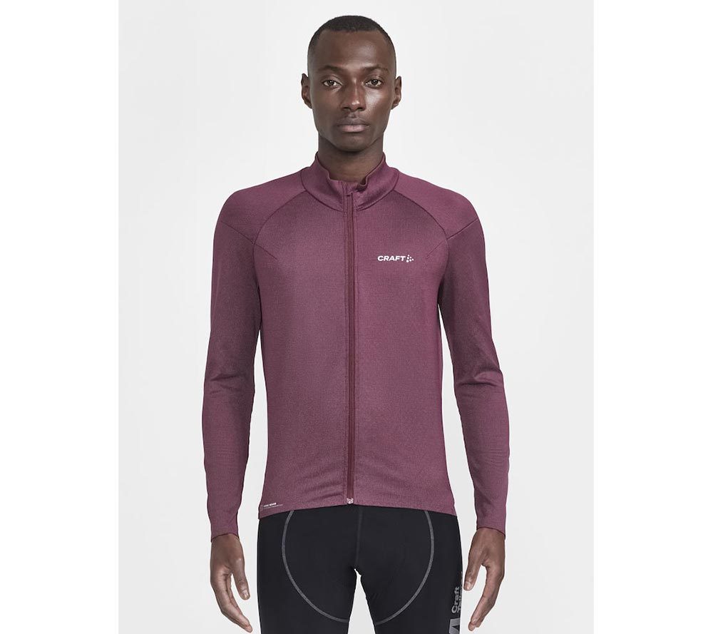 Craft Pro Bike SubZ Lumen Fietsshirt Lange Mouwen Donkerrood Heren