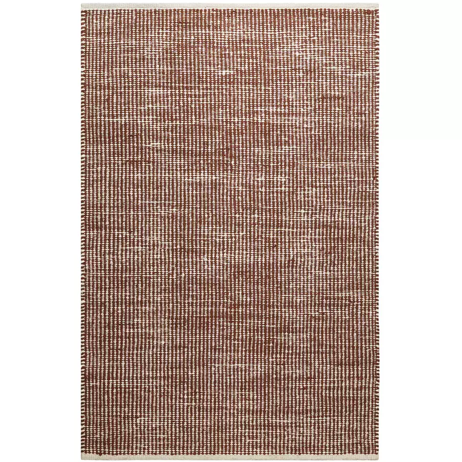 Green Looop Handweb-Teppich Toulouse rotbraun beige