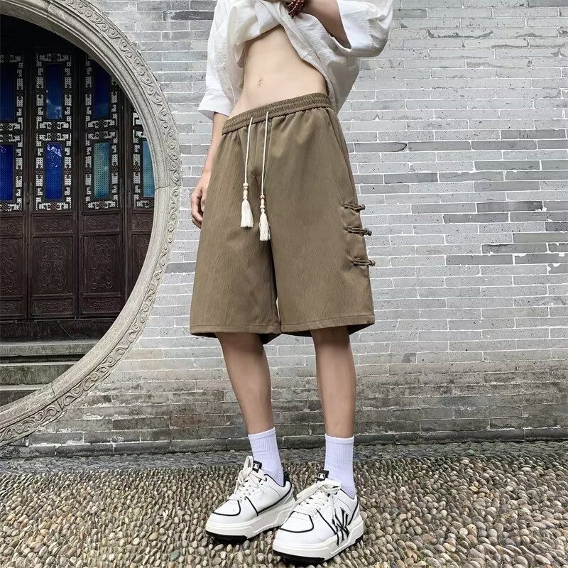 emeisa - Shorts met effen knoop en halfhoge taille