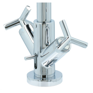 Absolut wastafelkraan Post 2-knops Chroom