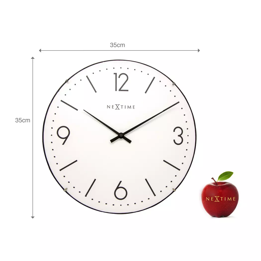 Quarzwanduhr Basic Dome Ø 35 cm