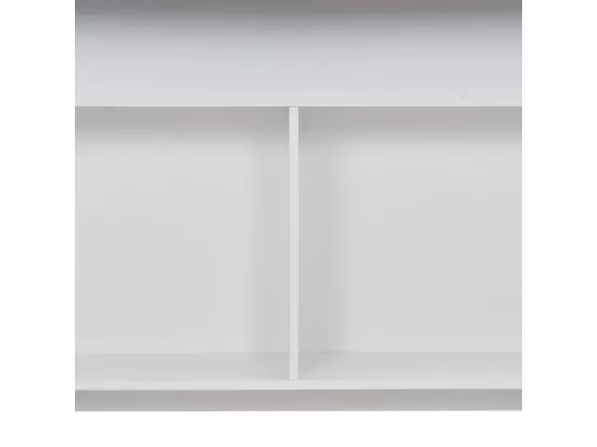 Table de bar avec 2 dessus de table Blanc 130 x 40 x 120 cm