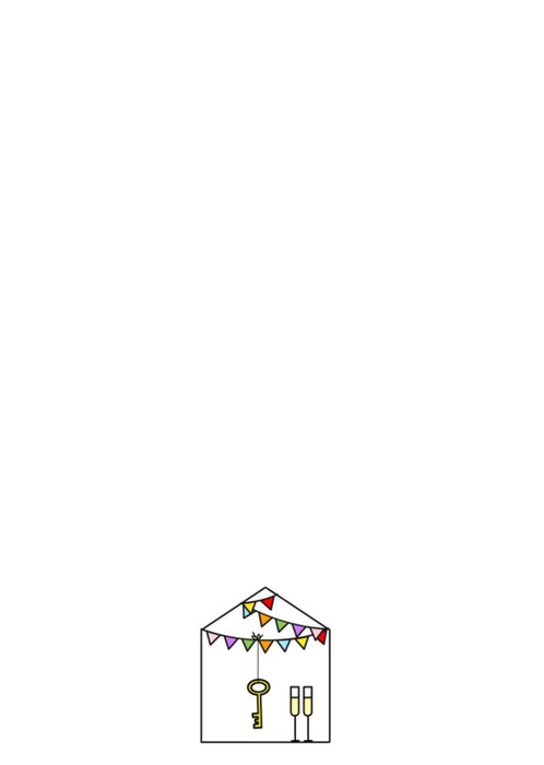 YH Tekent | Nieuwe woning kaart | Gefeliciteerd | Stel
