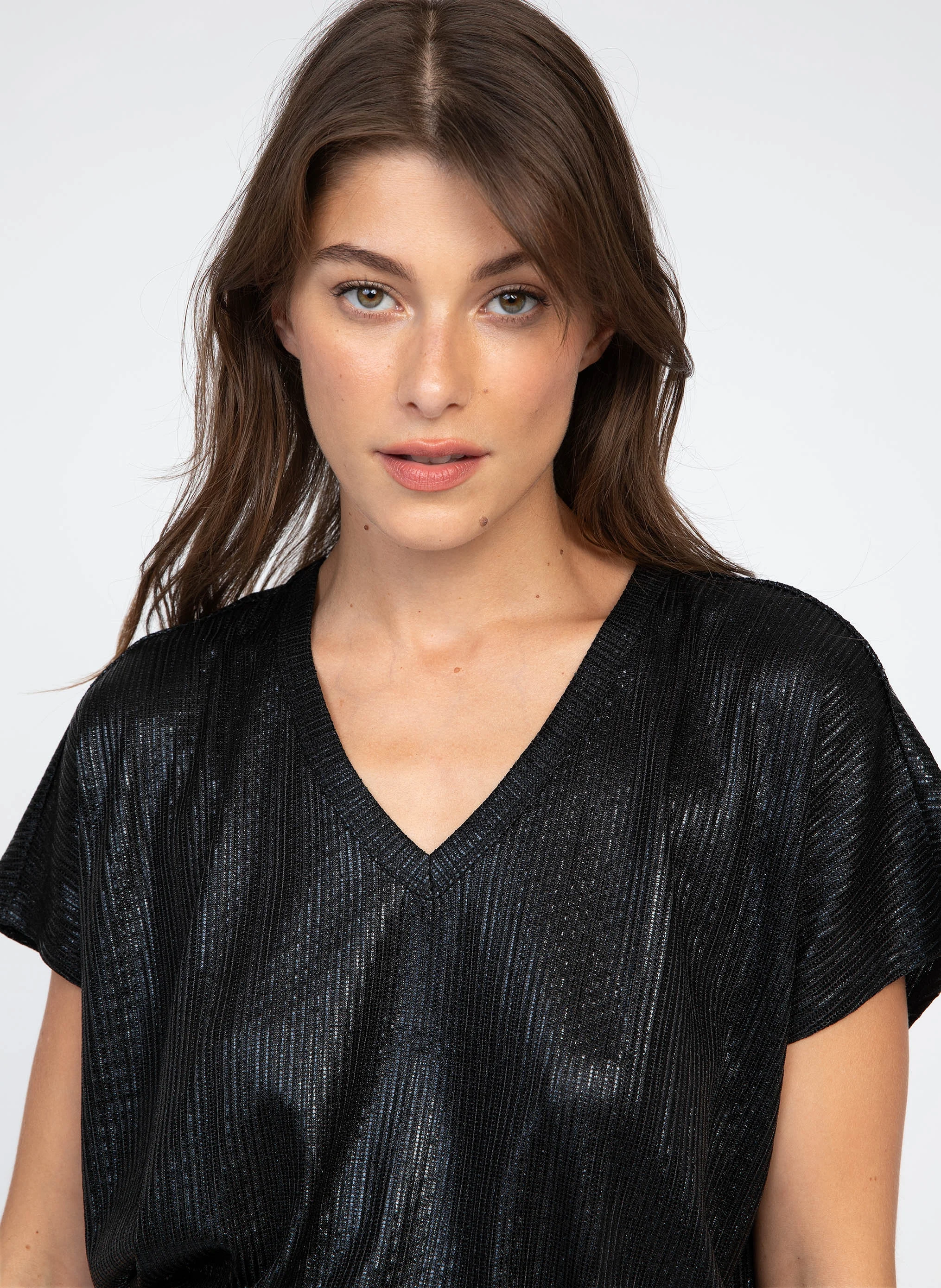 AGNESSE - Tee-shirt oversize irisé | Gris