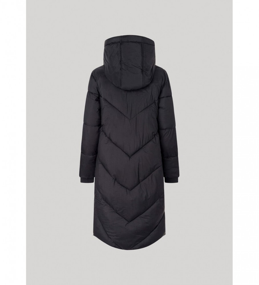 Jaqueta acolchoada de plumas Pepe Jeans Mia, preta