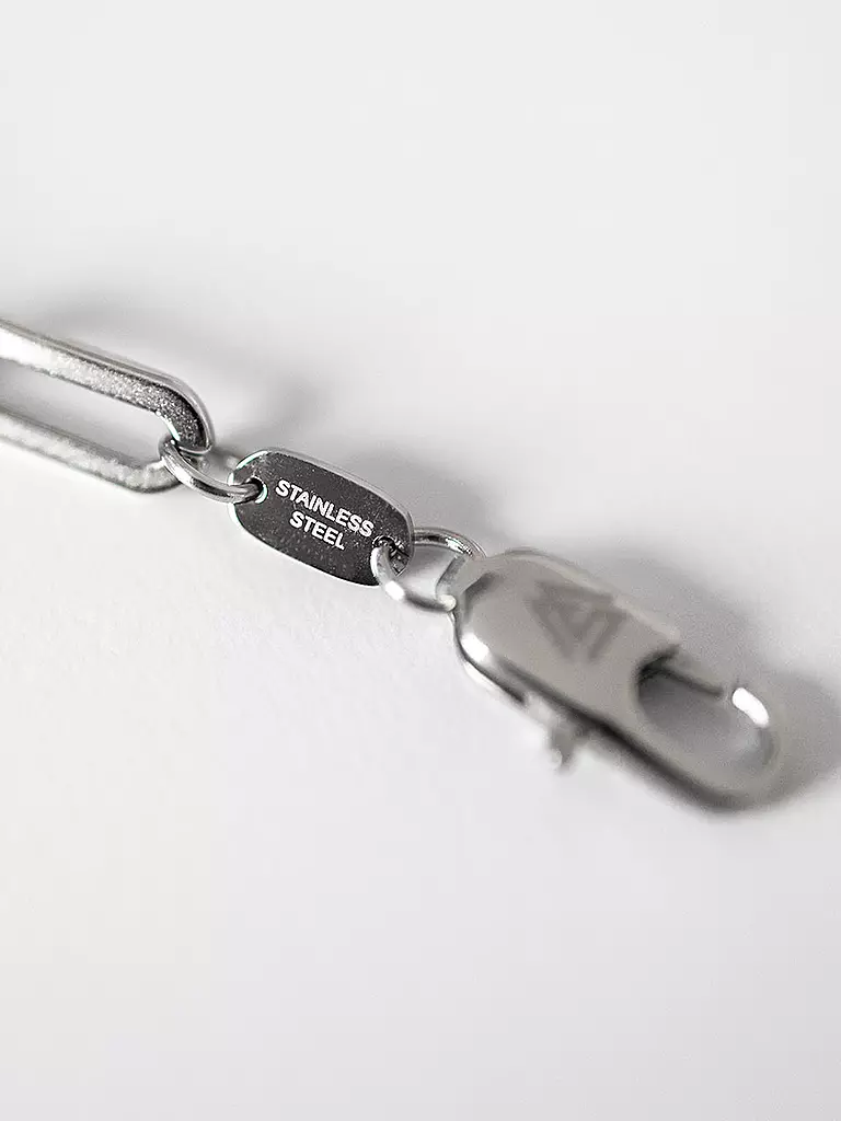 WARPEDSENSE Halskette PAPERCLIP silber