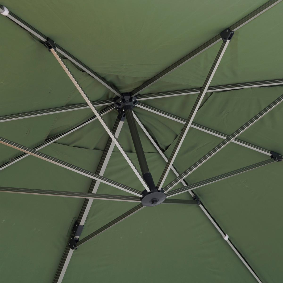 PARASOL DECENTRE EQUADOR 4X3M OLIVE