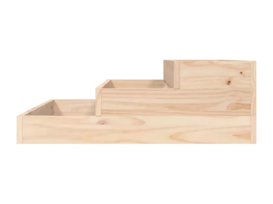 Jardinière 78x78x27 cm Bois massif de pin